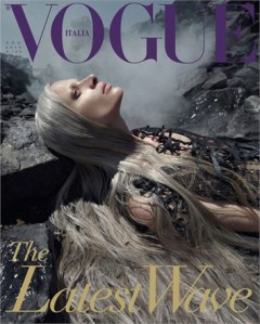 Super Model Kristen McMenamy 'Vogue Italia' Aug '10 'Water & Oil by Steven Meisel