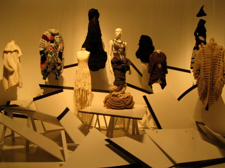 (Ctr) Twilda Swinton Inspired - Four Piece Crocheted Knit Dress, All Sandra Backlund 2008-09