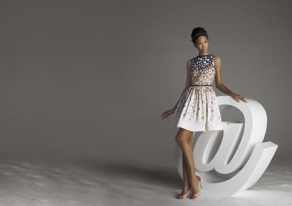 Red Valentino - Abstract Floral Print Dress $395