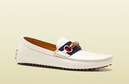 Gucci - White Driver (Available in Blue and Brown) Price $495