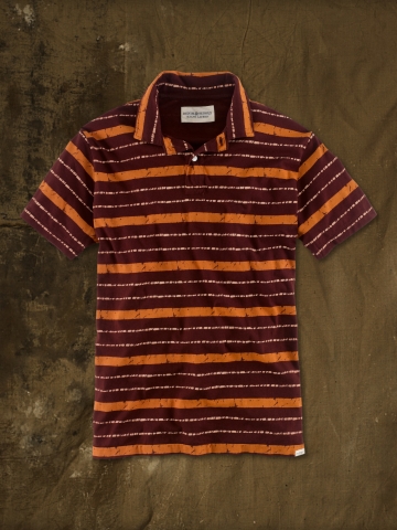 Ralph Lauren: Denim & Supply - Jersey Batik Stripe Polo $59.50