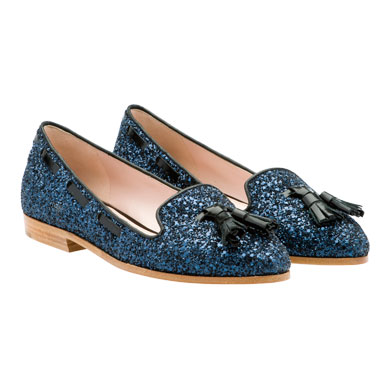 Miu Miu - Glitter Loafers $495