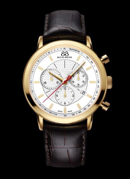 88 RUE DU RHONE - 42mm Stainless Steel Chronograph Watch $625