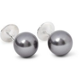 Lanvin - Sterling Silver and Pearl Cuff Links $310