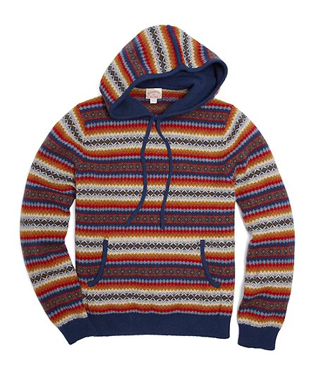 Brooks Brothers - Fair Isle Hoodie $148