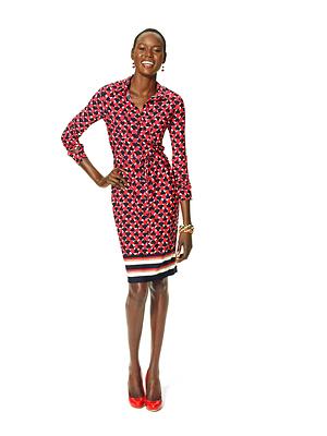 Macy's celebrates Go Red For Women with an exclusive, limited-edition red dress from Ellen Tracy, to support the cause.