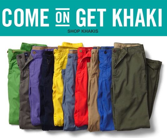 Lived-in Slim Khaki $59.95