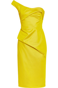 Lela Rose - One Shoulder Satin Dress $1295