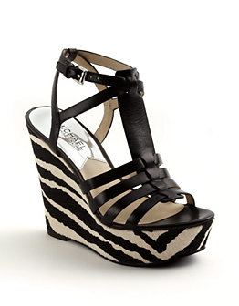 Michael Michael Kors - Georgie Leather Wedge Sandal $175