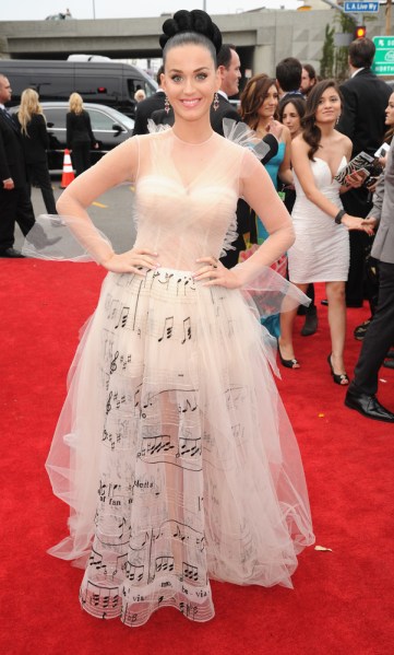 Katy Perry in Valentno Haute Couture