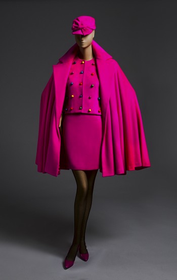 Woman's Ensemble: Jacket, Skirt, Cape, Belt, and Cap, Fall/Winter 1989. Patrick Kelly, American (active Paris), c. 1954 - 1990. Jacket: Fulled wool, plastic. Skirt: Wool and acrylic fulled wool. Cape: Fulled wool. Promised gift of Bjorn Guil Amelan and Bill T. Jones.