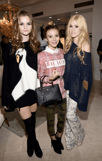 (l) Kerris Dorsey, (c) G. Hannelius (r) Katherine McNamara