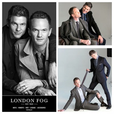 Neil Patrick Harris and David Burtka for London Fog Holiday