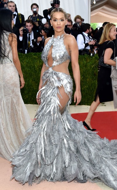 Rita Ora in Vera Wang
