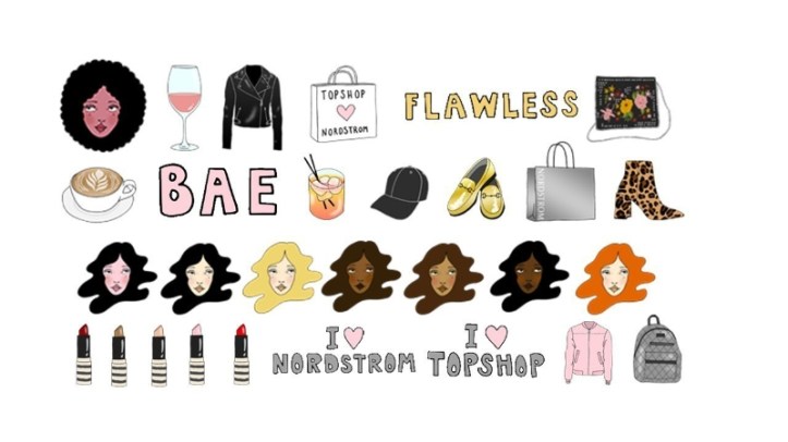 Nordstrom and Topshop Emoji App