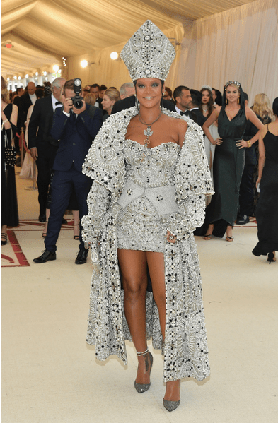 Rihanna in custom Maison Margiela by John Galliano